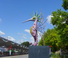 Parc de la Villette statue Hippocampe