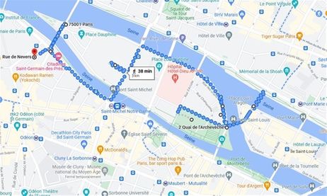 Promenade dans le vieux Paris Médiéval itineraire détaillé